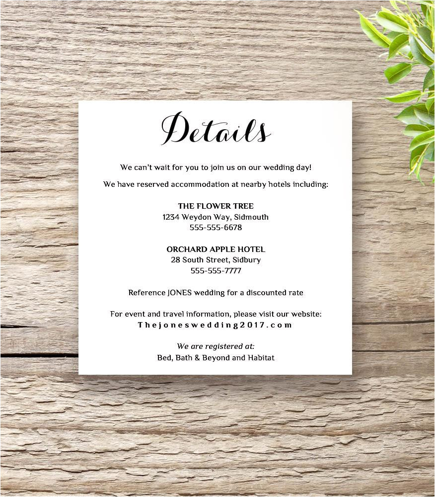 byron wedding invitation set template