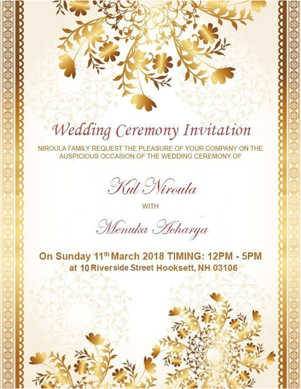 what is the gujarati wedding invitation card format