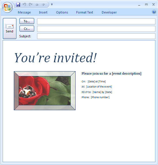 26 images of outlook email invitation template download 4561