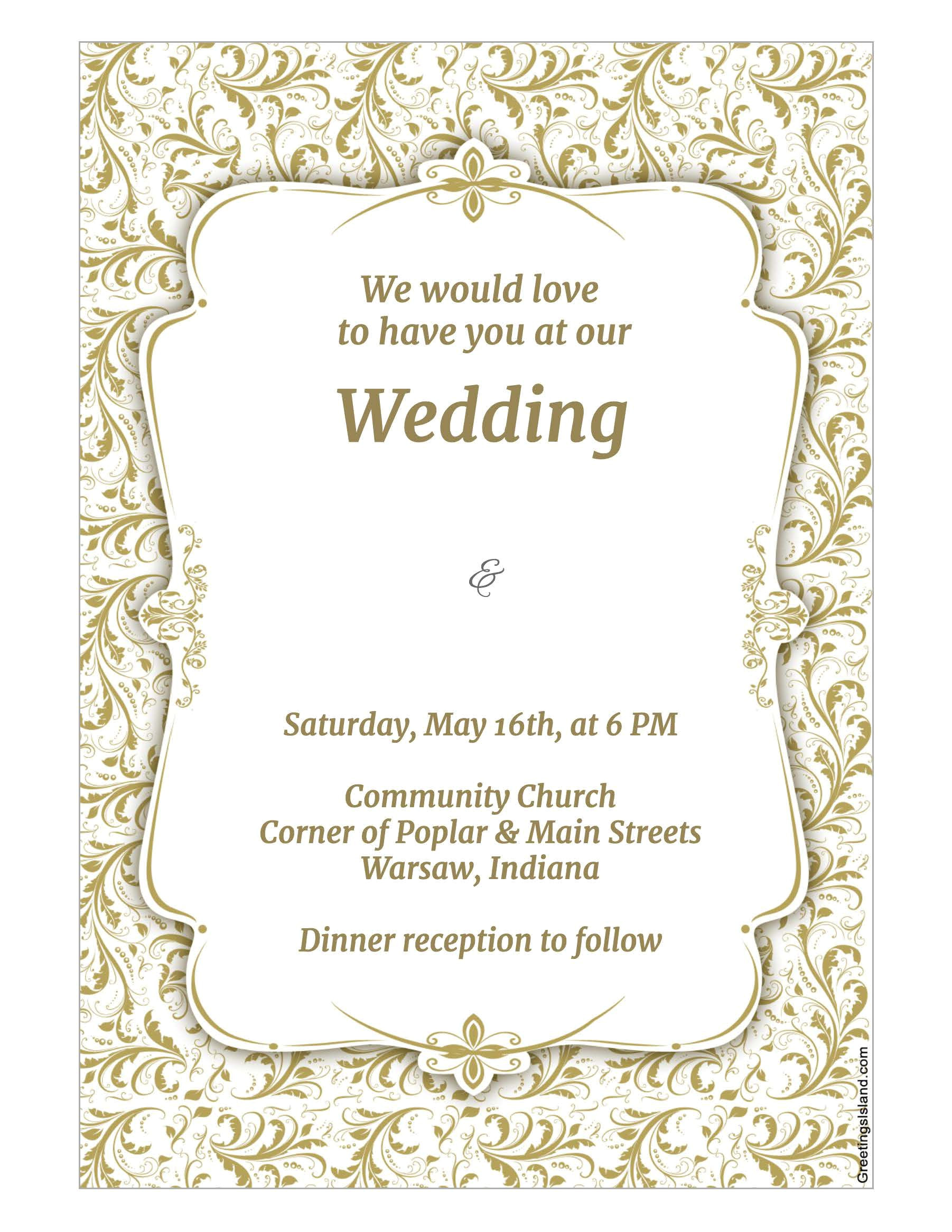 wedding invitation template adobe photoshop