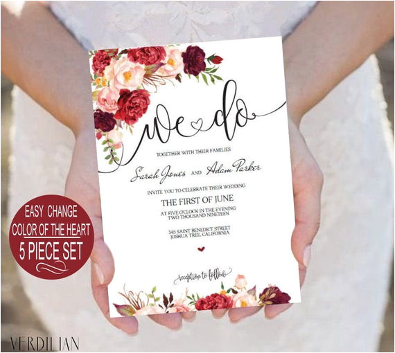 we do wedding invitation template
