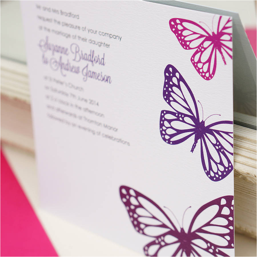 butterfly wedding invitations templates