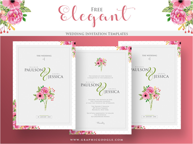 3523611 free elegant wedding invitation templates