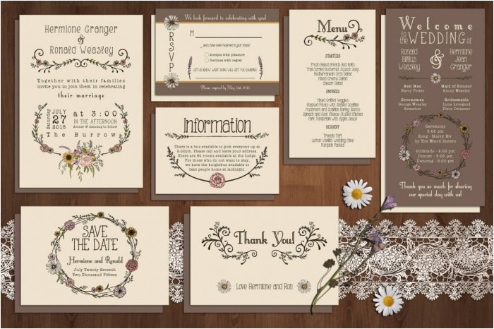 inspiring wedding invitation illustrator templates picture