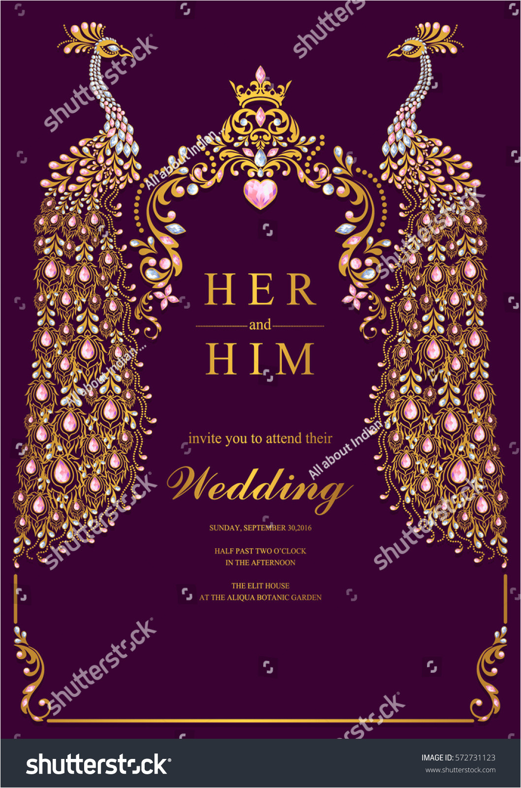 indian wedding invitation card templates gold 572731123