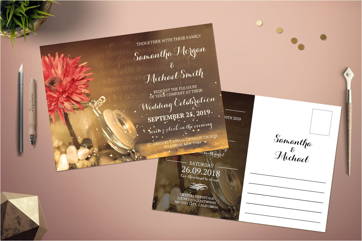 711453 vintage wedding invitation
