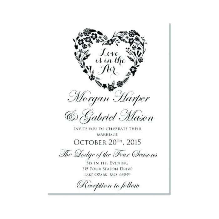 beautiful office wedding invitation templates idea