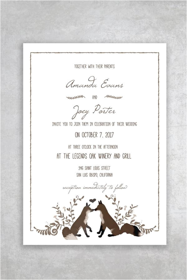 foxy invitation
