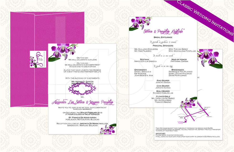 philippine wedding invitations