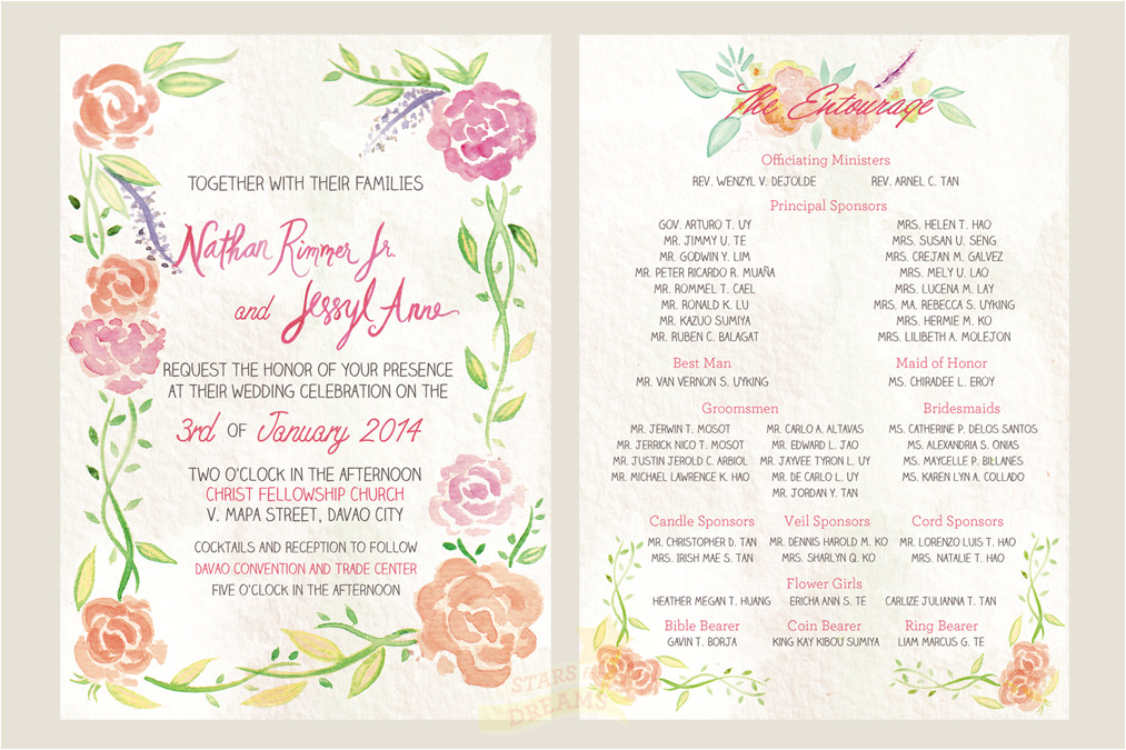 wedding invitation philippines