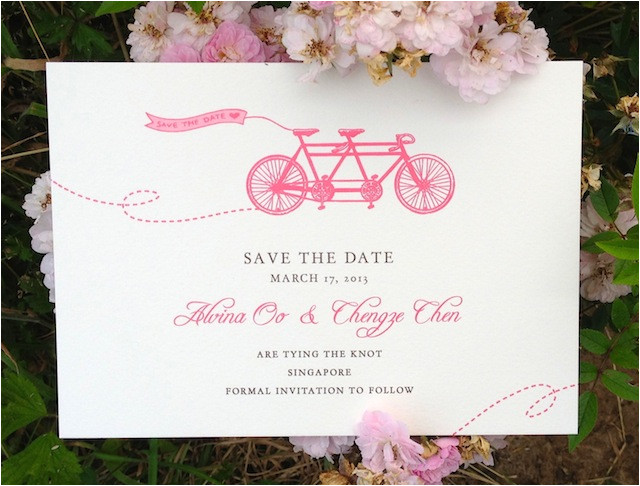 save date vintage style
