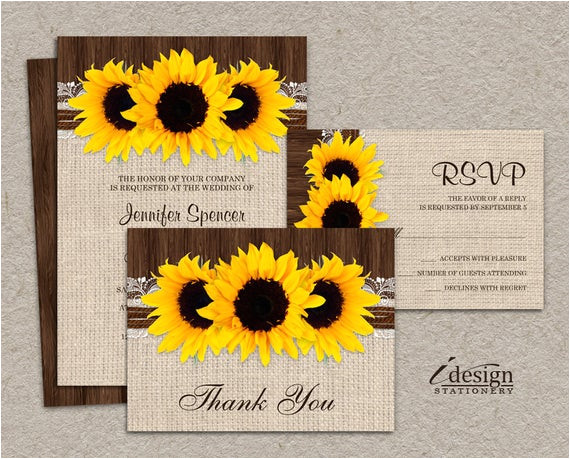 diy printable sunflower wedding