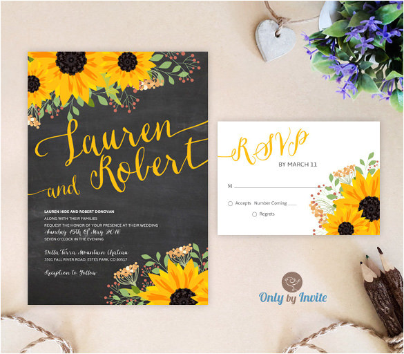 rustic sunflower wedding invitations lt22 hta