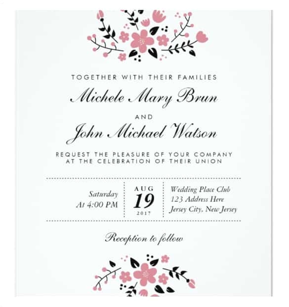 awesome wedding invitation templates free for word ideas