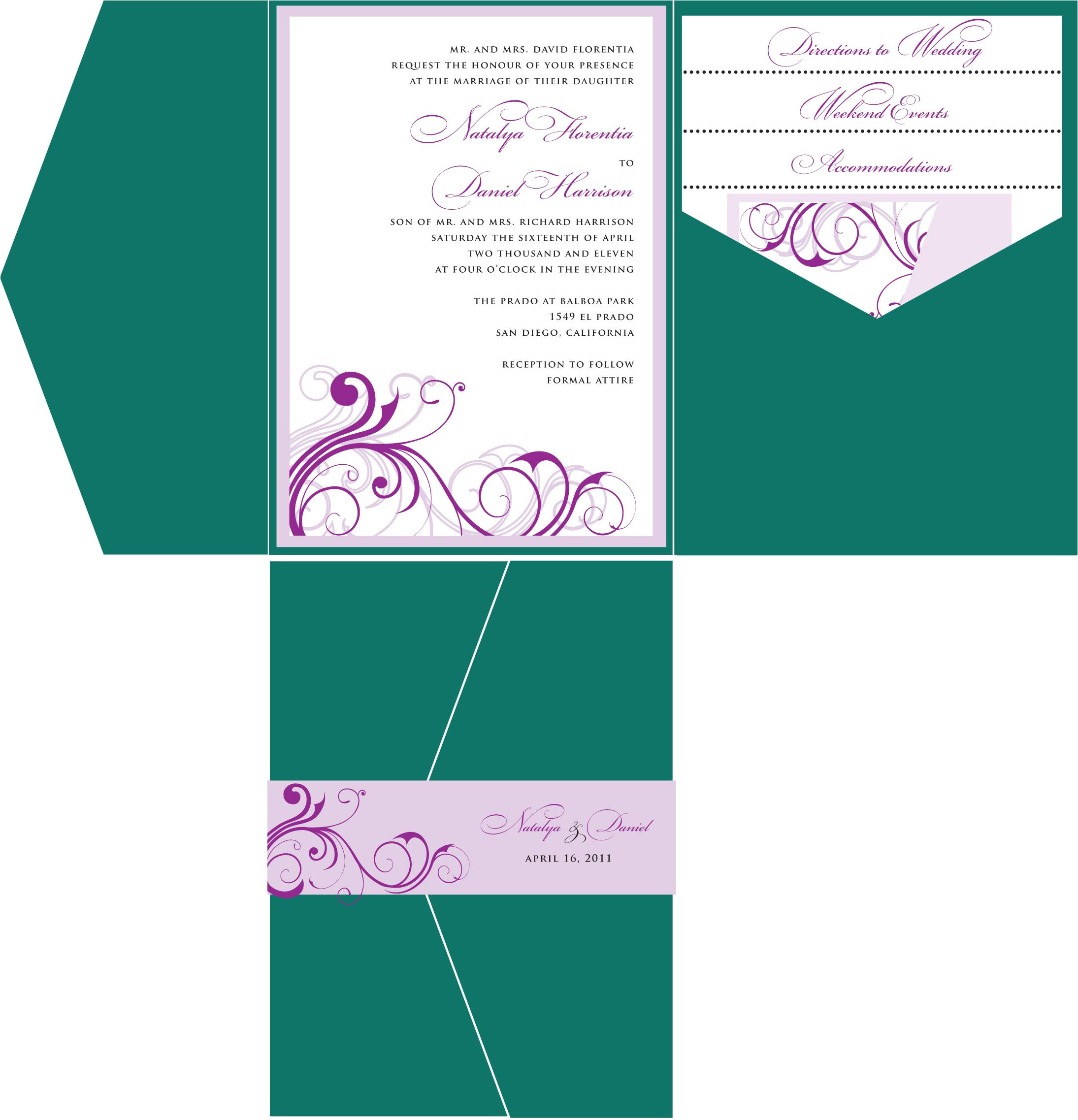 wedding invitations templates for word free
