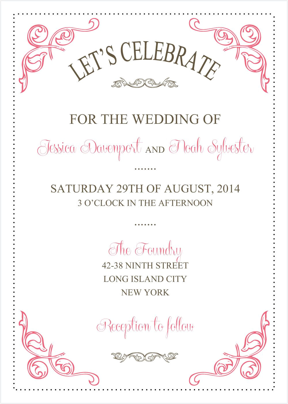 wedding invitations templates for word free