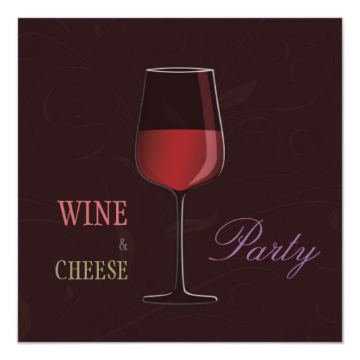 wine and cheese party personalized invitation 161553485135988363