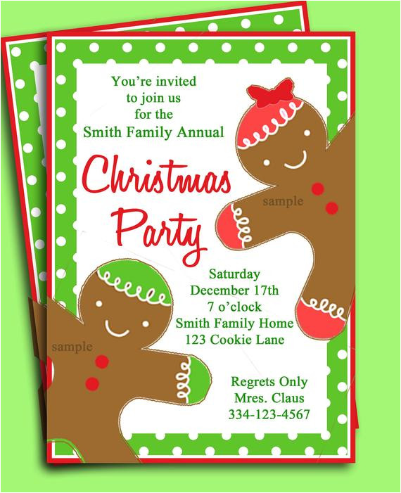 christmas party invitation printable