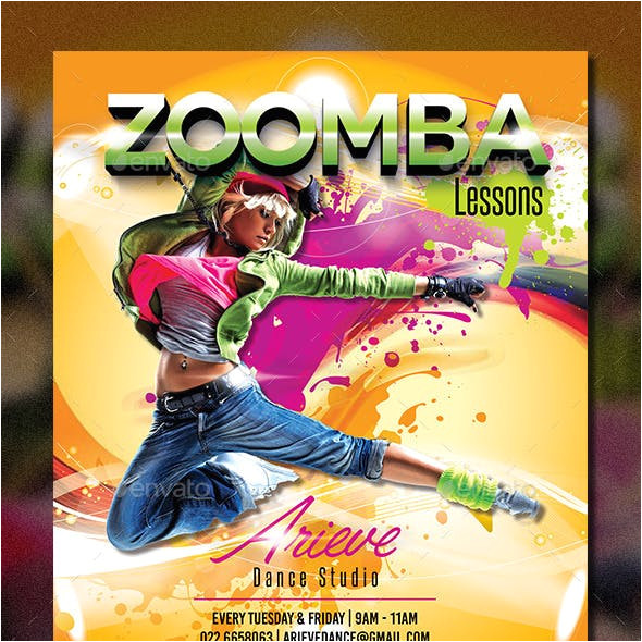 zumba flyer in graphics