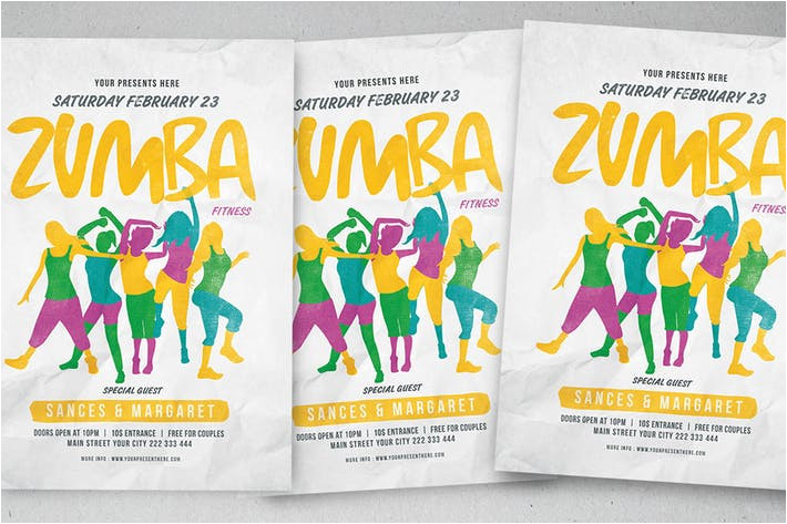 zumba party flyer 3ysvl3