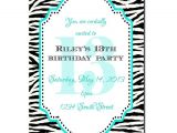 13th Birthday Invitations Printable 13th Birthday Party Invitation Girl Birthday Invitation