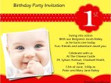 1st Birthday Invitation Example 1st Birthday Party Invitation Wording Wordings and Messages