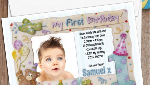 1st Birthday Invitation Frames 10 Personalised First 1st Birthday Party Frame Photo