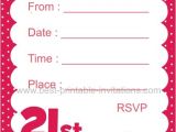 21st Birthday Invitation Templates Free Printable Free Printable 21st Birthday Invitation