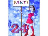 24th Birthday Invitations Ideas 24th Birthday Party Sign Board Invitation 5" X 7