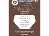 2nd Baby Shower Invitations Diaper Second Baby Boy Shower Invitation