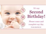 2nd Birthday Invitation Message for Boy 2nd Birthday Invitations and Wording 365greetings