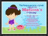 420 Party Invitations Pool Party Girl 4 Personalized Party Invitation