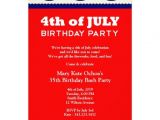 4th Of July Birthday Party Invites 4th Of July Birthday Party Invitation Zazzle
