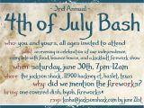 4th Of July Party Invite Wording 4th July Party Invitations