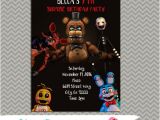 5 Nights at Freddy S Birthday Invitations Five Nights at Freddy S Party Personalized Party
