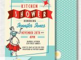 50 S Bridal Shower Invitations 50s Bridal Shower Invitation Retro Kitchen Bridal Shower