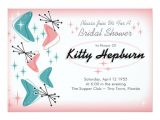 50 S Bridal Shower Invitations Fabulous 1950s Bridal Shower Invitations Zazzle