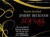 50th Birthday Party Invitation Template 50th Birthday Invitations and 50th Birthday Invitation