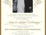 60th Wedding Anniversary Invitation Wording Golden 50th Anniversary Party Invitation