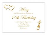 70th Birthday Invitation Wording 70th Birthday Party Invitations Wording