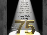 75th Birthday Invitation Ideas 75th Birthday Party Ideas