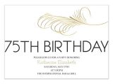 75th Birthday Party Invitation Templates 75th Birthday Invitation Invitations & Cards On Pingg