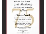 75th Birthday Party Invitation Templates 75th Birthday Invitation