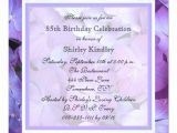 85 Birthday Invitations 85th Birthday Party Invitation Hydrangeas Zazzle