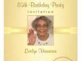 85 Birthday Invitations 85th Birthday Party Invitations Photo Optional Zazzle