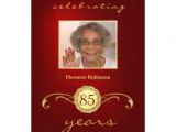 85 Birthday Invitations 85th Birthday Party Photo Invitations Red Zazzle