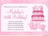 85 Birthday Invitations Birthday Invitation Templates 85th Birthday Invitations