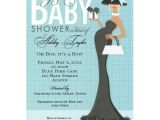 African American Baby Shower Invites Glam Aqua African American Mom Baby Shower Invites
