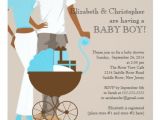 African American Couple Baby Shower Invitations African American Carriage Couple Baby Shower Personalized