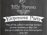 After Elopement Party Invitations after the Wedding Party Invitations or Elopement Party
